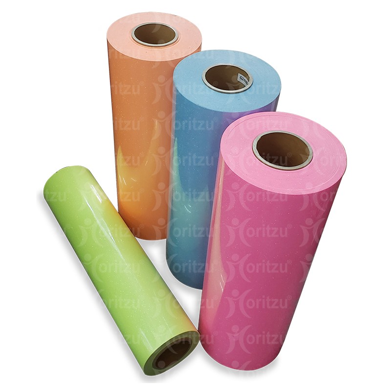 Vinilo Textil Glitter Neón Flúor Termoadhesivo