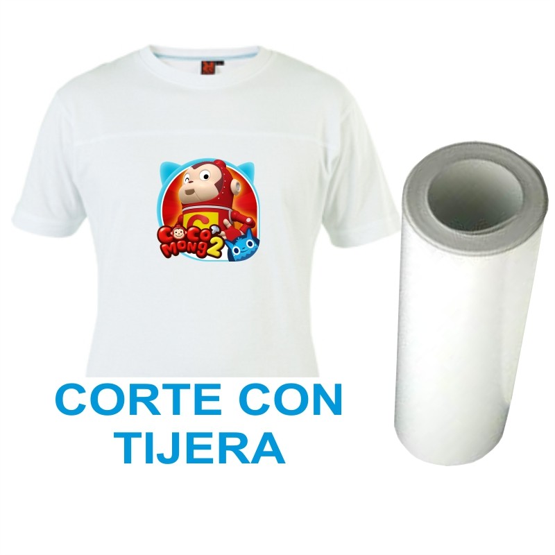 VISUBTEXW04, Vinilo Textil Transparente Sublimable, Sin Respaldo