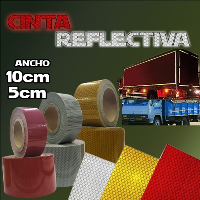 Cinta Reglamentaria Autoadhesiva Reflectivo Prismatico