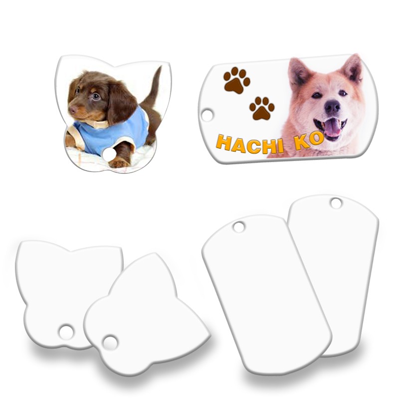 Dije Metalico Sublimable Blanco