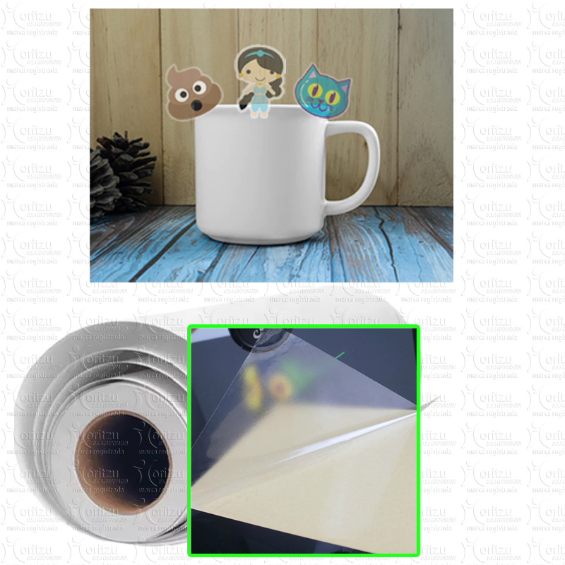 Vinilo Autoadhesivo Semi Transparente Sublimable Opaco-Mate