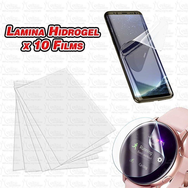 Lamina Film Hidrogel Siliconado para Protectores de Pantalla pack de 10 film