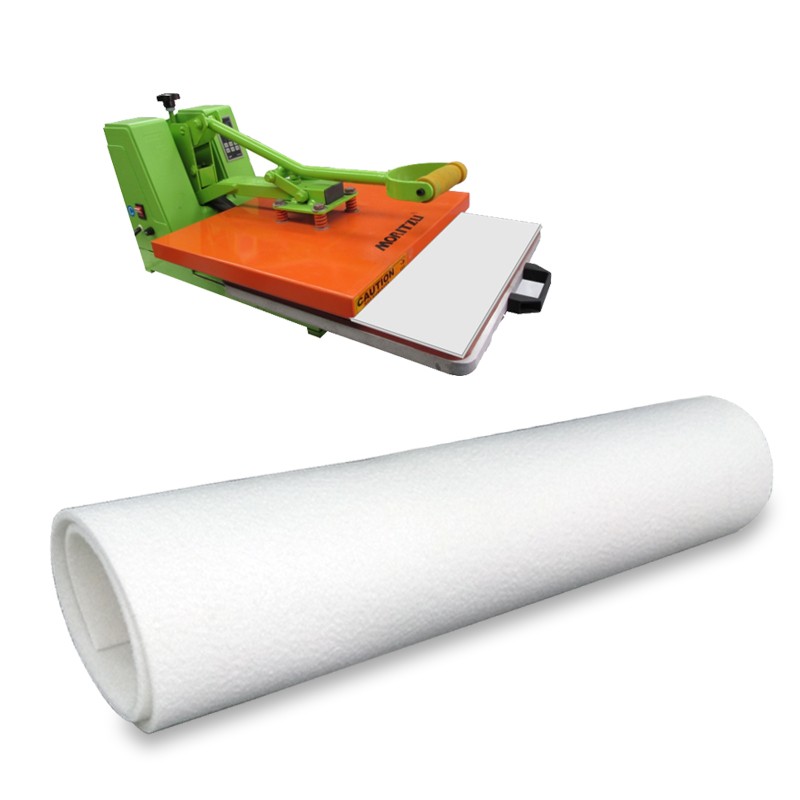 Fieltro, Manta Teflonada Blanco de 50x65cm 5mm de Espesor