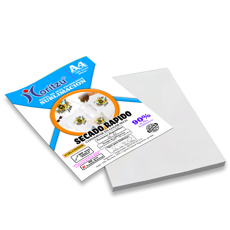 Papel de Sublimacion Chino A4 Secado Rapido