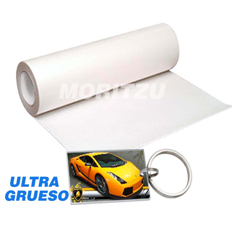 AUTOSUBWJ150, Vinilo Autoadhesivo Blanco Sublimable 42cm Ultra Grueso